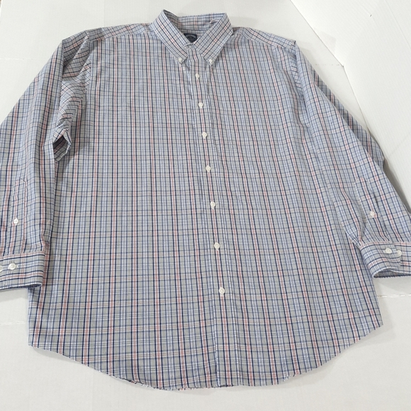 Brooks Brothers American Supima Plaid Long Sleeve Shirt - Picture 5 of 7